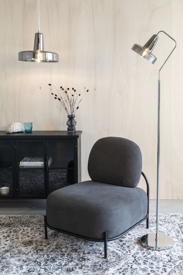 WHITE LABEL LIVING Anshin Medium Smoke taklampe - grtt glass