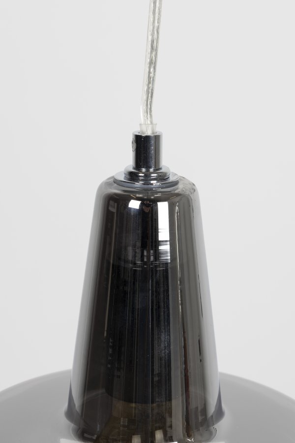 WHITE LABEL LIVING Anshin Liten Smoke taklampe - grtt glass