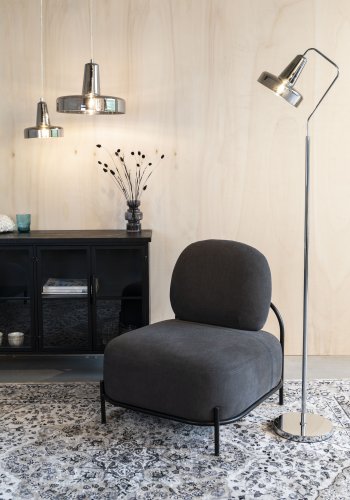 WHITE LABEL LIVING Anshin Liten Smoke taklampe - grtt glass