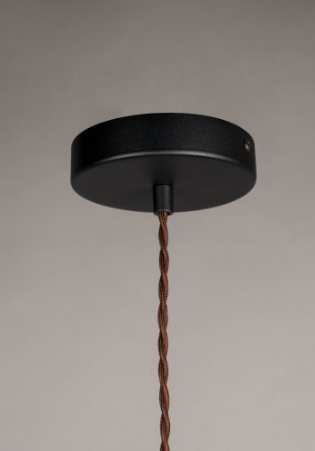 DUTCHBONE Poppy Deckenleuchte, breit – weiße Keramik