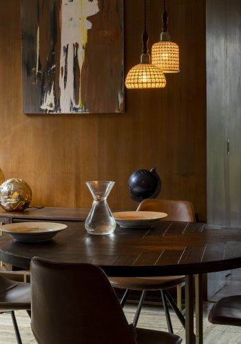 DUTCHBONE Poppy Deckenleuchte, breit – weiße Keramik