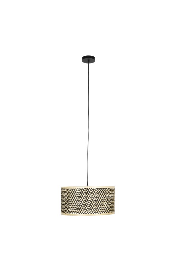 WHITE LABEL LIVING Isla Bamboo Liten taklampe - beige bambus