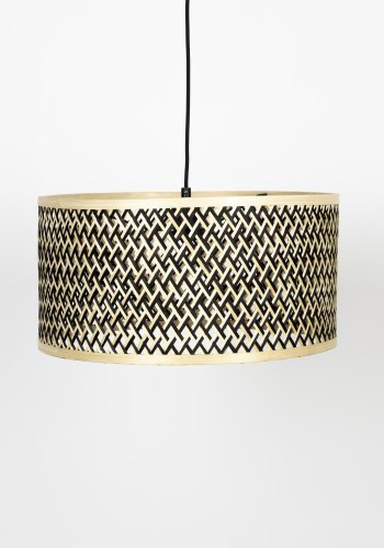 WHITE LABEL LIVING Isla Bamboo Liten taklampe - beige bambus