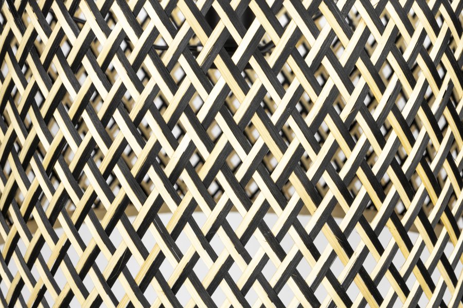 WHITE LABEL LIVING Isla Bamboo Stor taklampe - beige bambus