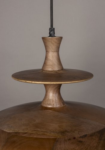 DUTCHBONE Cath Deckenleuchte L - walnussfarbenes Mangoholz