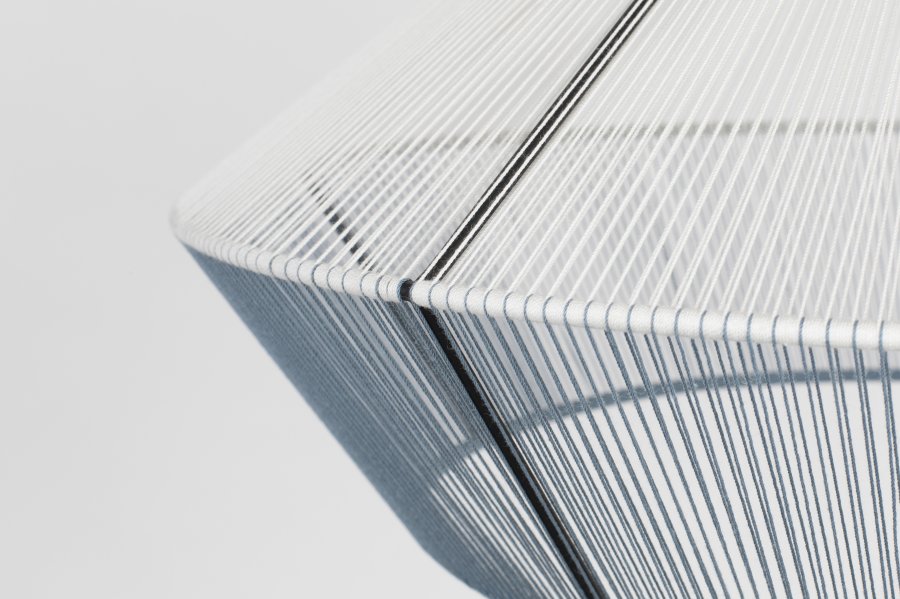 ZUIVER Fairy taklampe - himmelbl bomull og metall