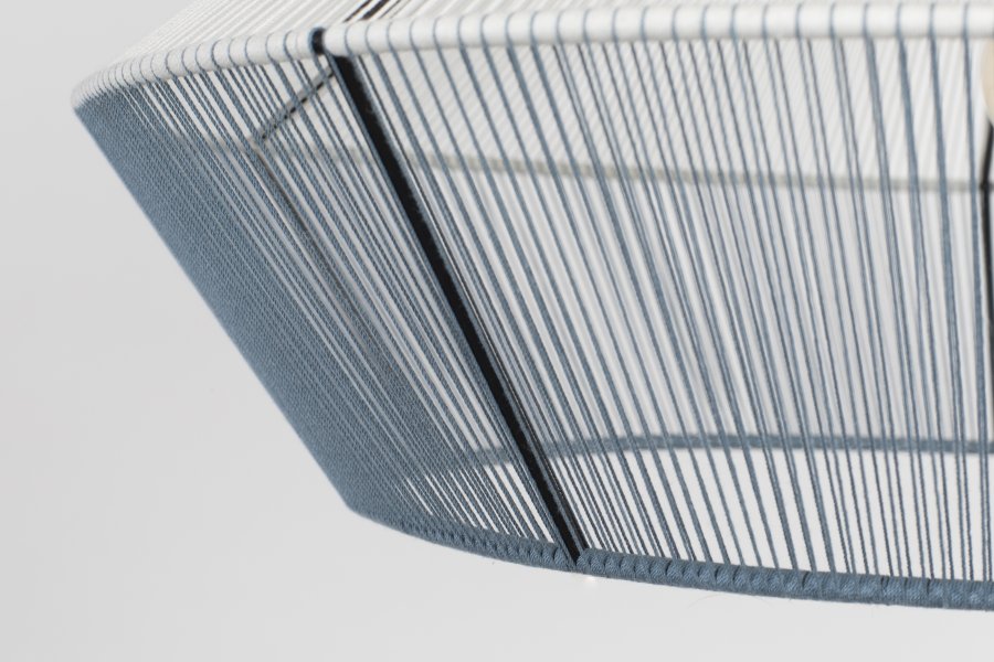 ZUIVER Fairy taklampe - himmelbl bomull og metall