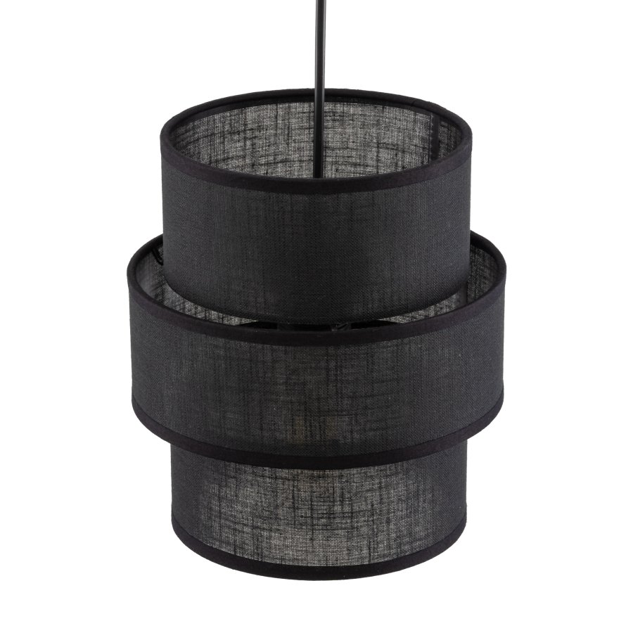 TK Calisto loftlampe - sort stof og sort stl