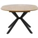 UNIQUE FURNITURE Cesura spisebord, m. 2 till�gsplader - natur eg melamin og sort metal (�120-170)