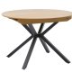 UNIQUE FURNITURE Cesura spisebord, m. 2 till�gsplader - natur eg melamin og sort metal (�120-170)