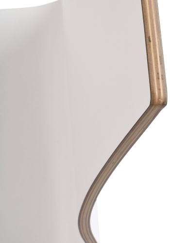 ROWICO Gracy spisebordsstol - hvid laminat/sort eg 