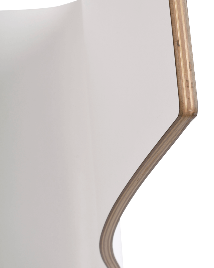 ROWICO Gracy spisebordsstol - hvid laminat/sort eg 