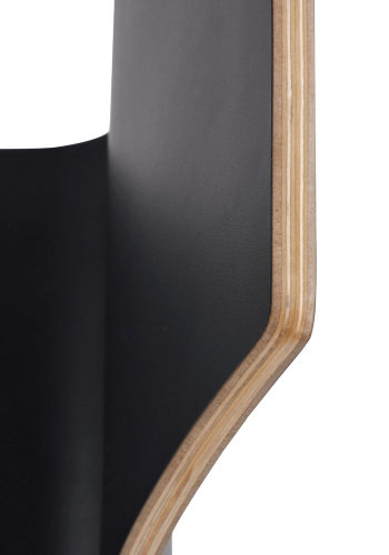 ROWICO Gracy Esszimmerstuhl - schwarzes Laminat/schwarz lackierte Eiche