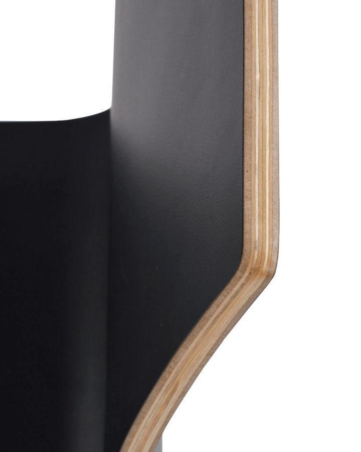 ROWICO Gracy spisestol - sort laminat/hvitpigmentert eik