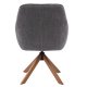 Avola Select Drehstuhl mit Armlehnen  Polyester graphitgrau und Eiche
