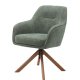 Avola Select Drehstuhl, mit Armlehnen  waldgrnes Polyester und Eiche