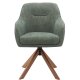 Avola Select Drehstuhl, mit Armlehnen  waldgrnes Polyester und Eiche
