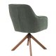 Avola Select Drehstuhl, mit Armlehnen  waldgrnes Polyester und Eiche