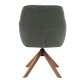 Avola Select Drehstuhl, mit Armlehnen  waldgrnes Polyester und Eiche