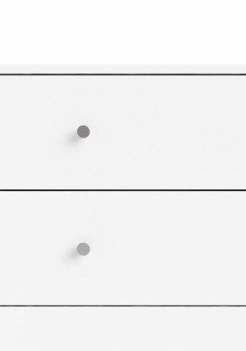 TVILUM May dobbelt kommode, m. 6 skuffer - hvid folie og plastik