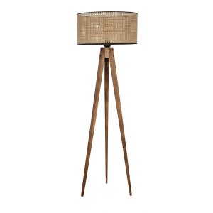 LUMI gulvlampe - brun tr