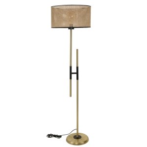 LUMI gulvlampe - guld metal