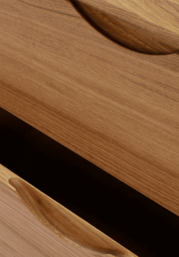 ROWICO Filippa sknk, m. 3 lger og 3 skuffer - natur egefinér og eg