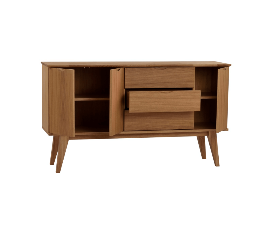 ROWICO Filippa sknk, m. 3 lger og 3 skuffer - natur egefinér og eg