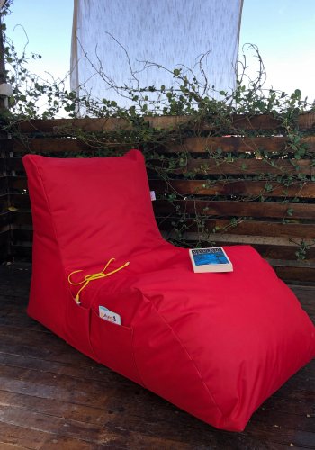 NORDVÄRK utendrs Daybed saccosekk, vanntett - rd polyester