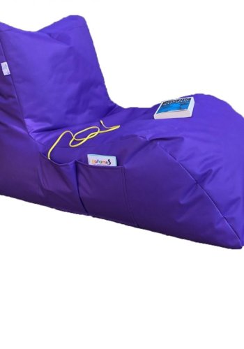 NORDVÄRK utendrs dagseng-saccosekk, vanntett - lilla polyester