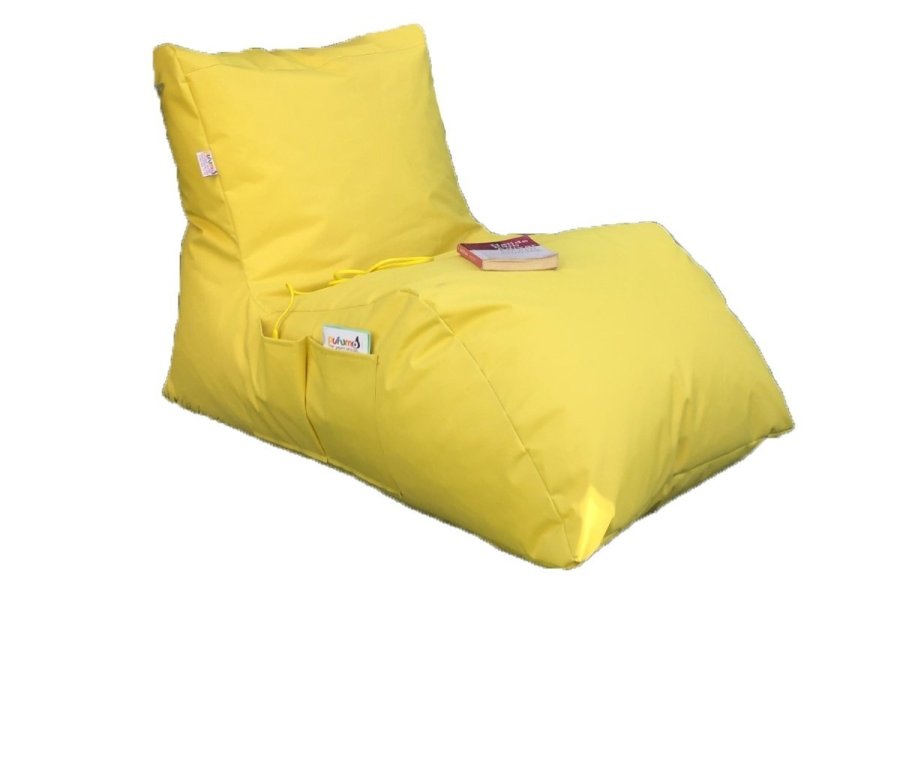 NORDVÄRK utendrs dagseng saccosekk, vanntett - gul polyester