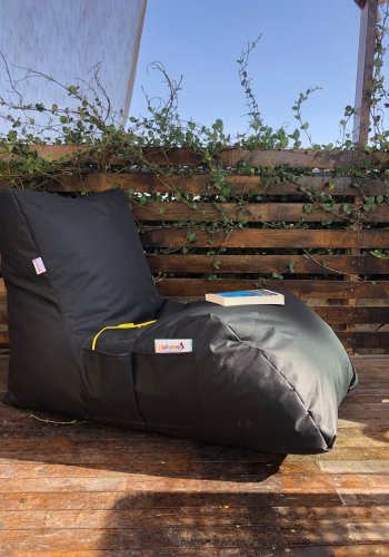 NORDVRK Daybed utendrs bnnepose - svart polyester