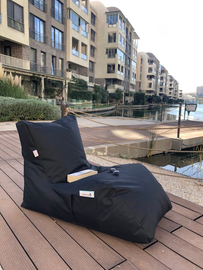 NORDVRK Daybed utendrs bnnepose - svart polyester