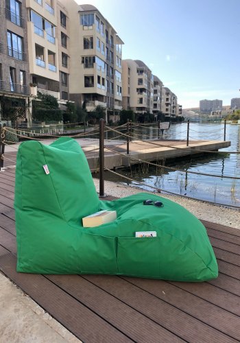 NORDVÄRK utendrs dagseng-saccosekk, vanntett - grnn polyester