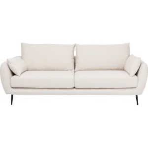 KARE DESIGN Amalfi Cream 2 pers. sofa - creme polyester og sort stl