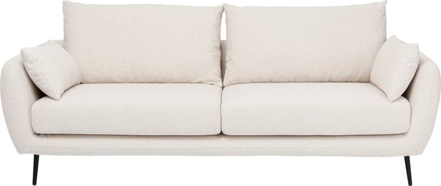 KARE DESIGN Amalfi Cream 2 pers. sofa - creme polyester og sort stl