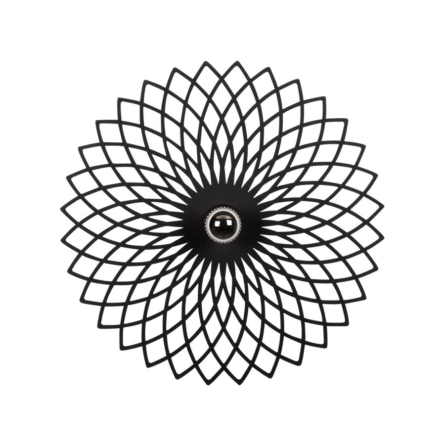 LUMI Châlons Wandleuchte - schwarzes Metall