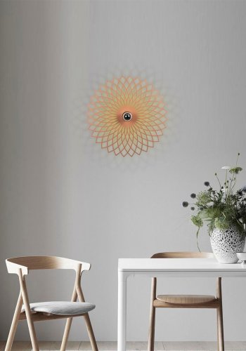 LUMI Fellini MR vegglampe - kobbermetall