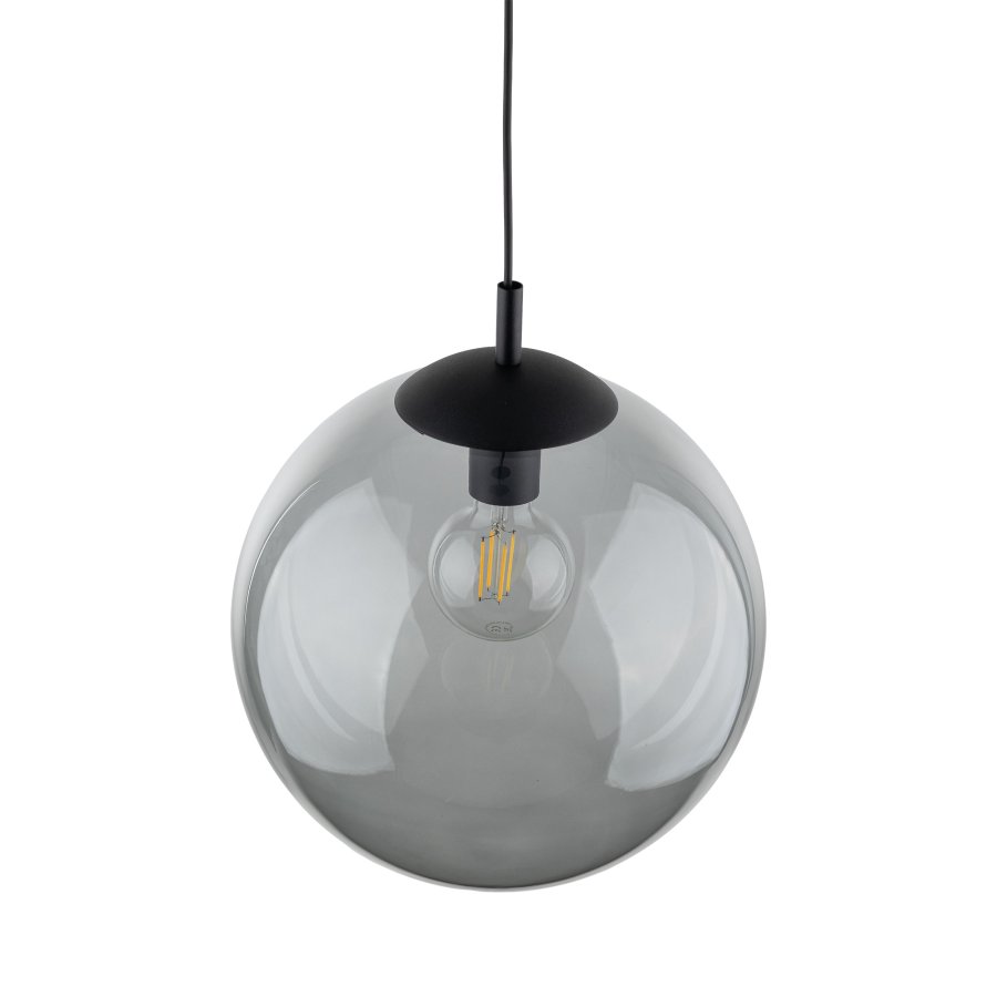 TK Esme loftlampe - grafit glas og sort metal