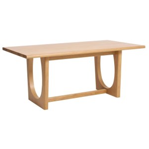 UNIQUE FURNITURE Flow spisebord, m. udtr�k - natur egetr�sfin�r (95x180)