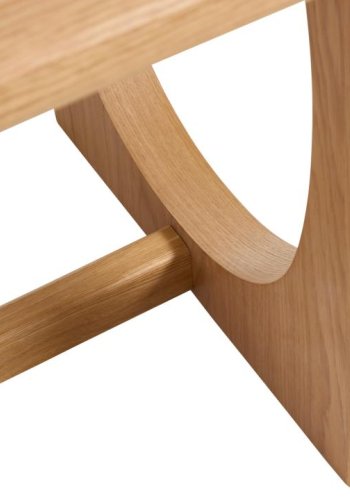 UNIQUE FURNITURE Flow spisebord, m. udtr�k - natur egetr�sfin�r (95x180)