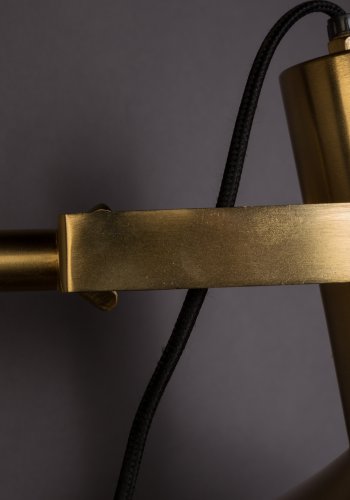 DUTCHBONE Karish vegglampe - messingjern