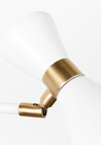 ZUIVER Shady Dobbel vegglampe - hvit metall