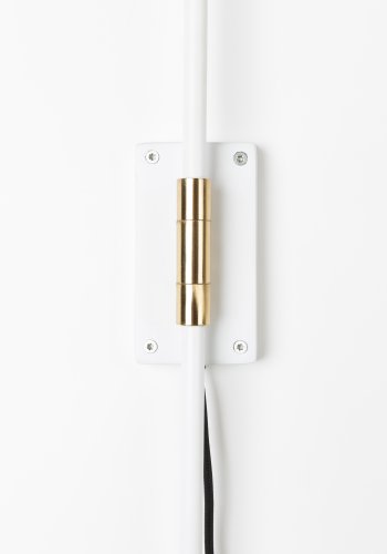 ZUIVER Shady Dobbel vegglampe - hvit metall