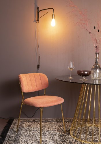 WHITE LABEL LIVING Lasse vegglampe - svart jern