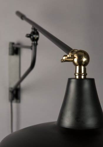 DUTCHBONE Hector Wandleuchte - schwarzes Eisen