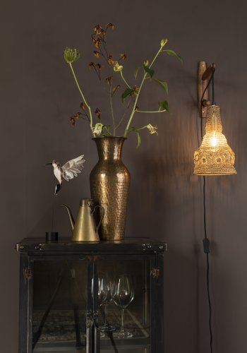 WHITE LABEL LIVING Alen vegglampe - gulljern