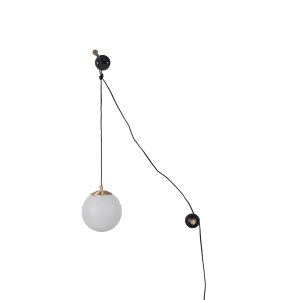 DUTCHBONE Bulan vägglampa - vitt glas och järn