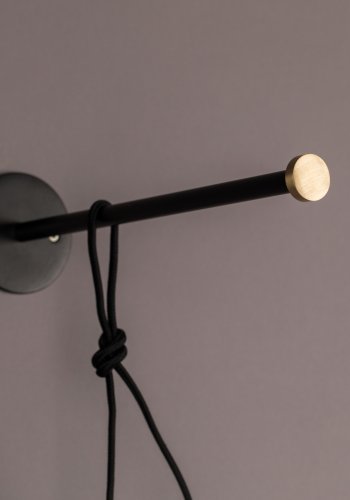 DUTCHBONE Bulan Wandleuchte - weißes Glas und Eisen