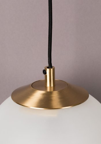 DUTCHBONE Bulan Wandleuchte - weißes Glas und Eisen